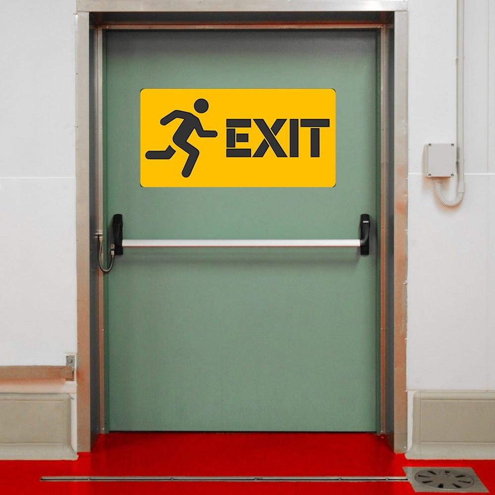استیکر دیواری برای درب خروجی طرح exit - خرید مستقیم از تولیدی