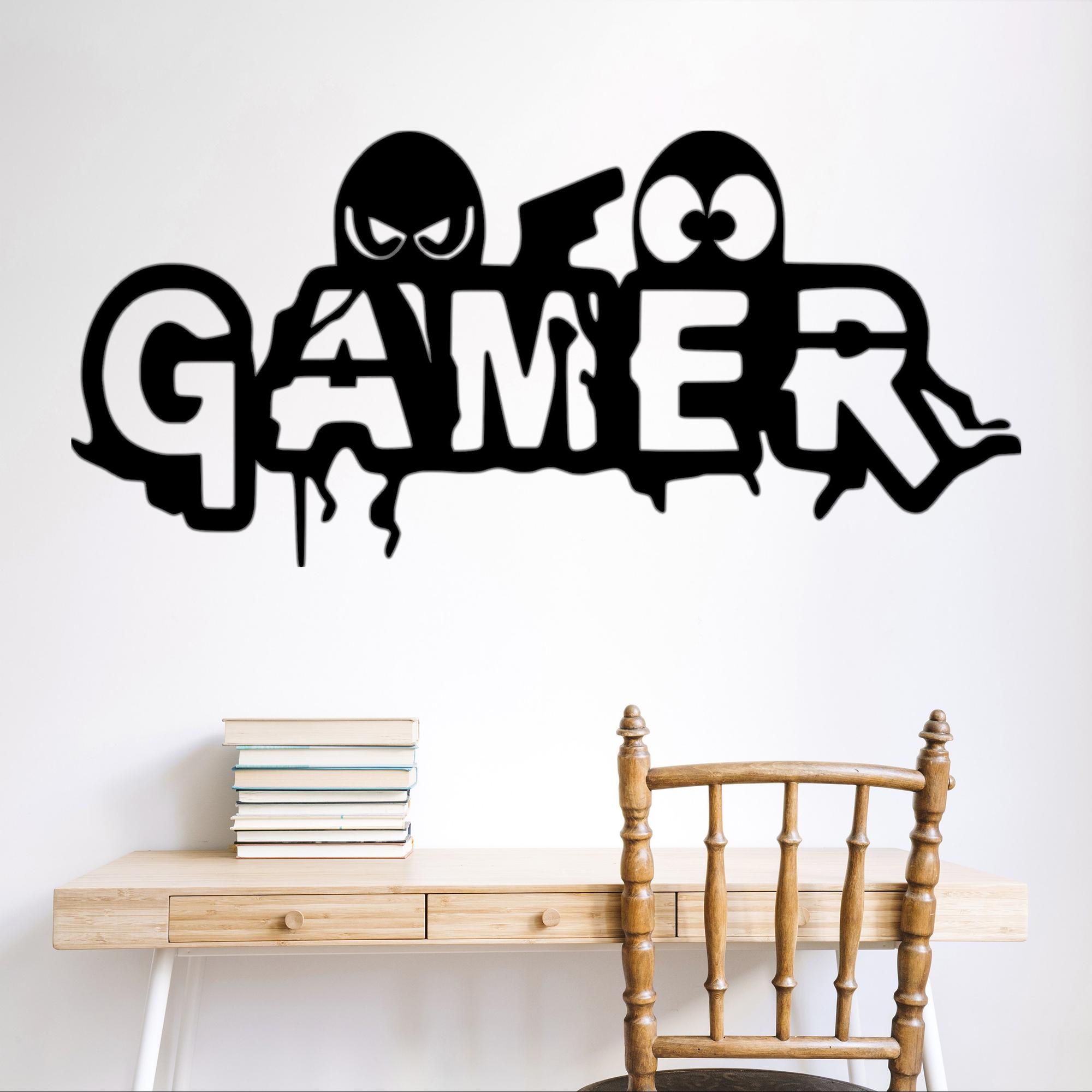 دیوارکوب طرح گیمینگ مدل گیمر gamer - خرید بی واسطه از تولیدی