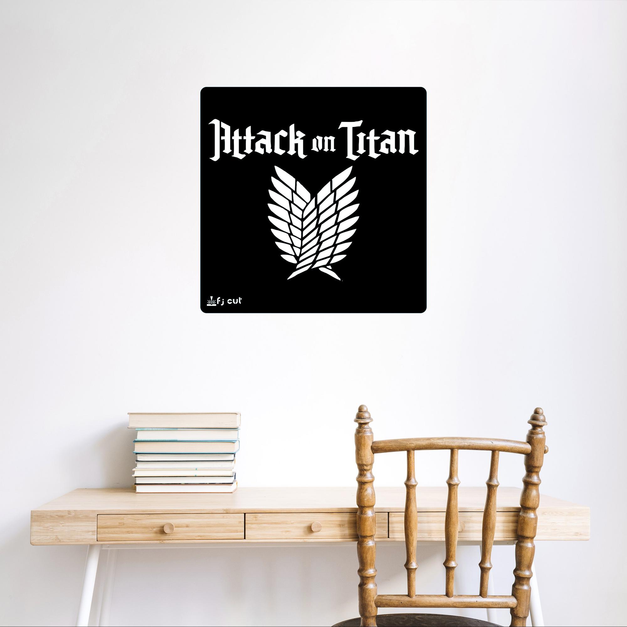 دیوارکوب چوبی طرح انیمه Attack On Titan -خرید بی واسطه از تولیدی