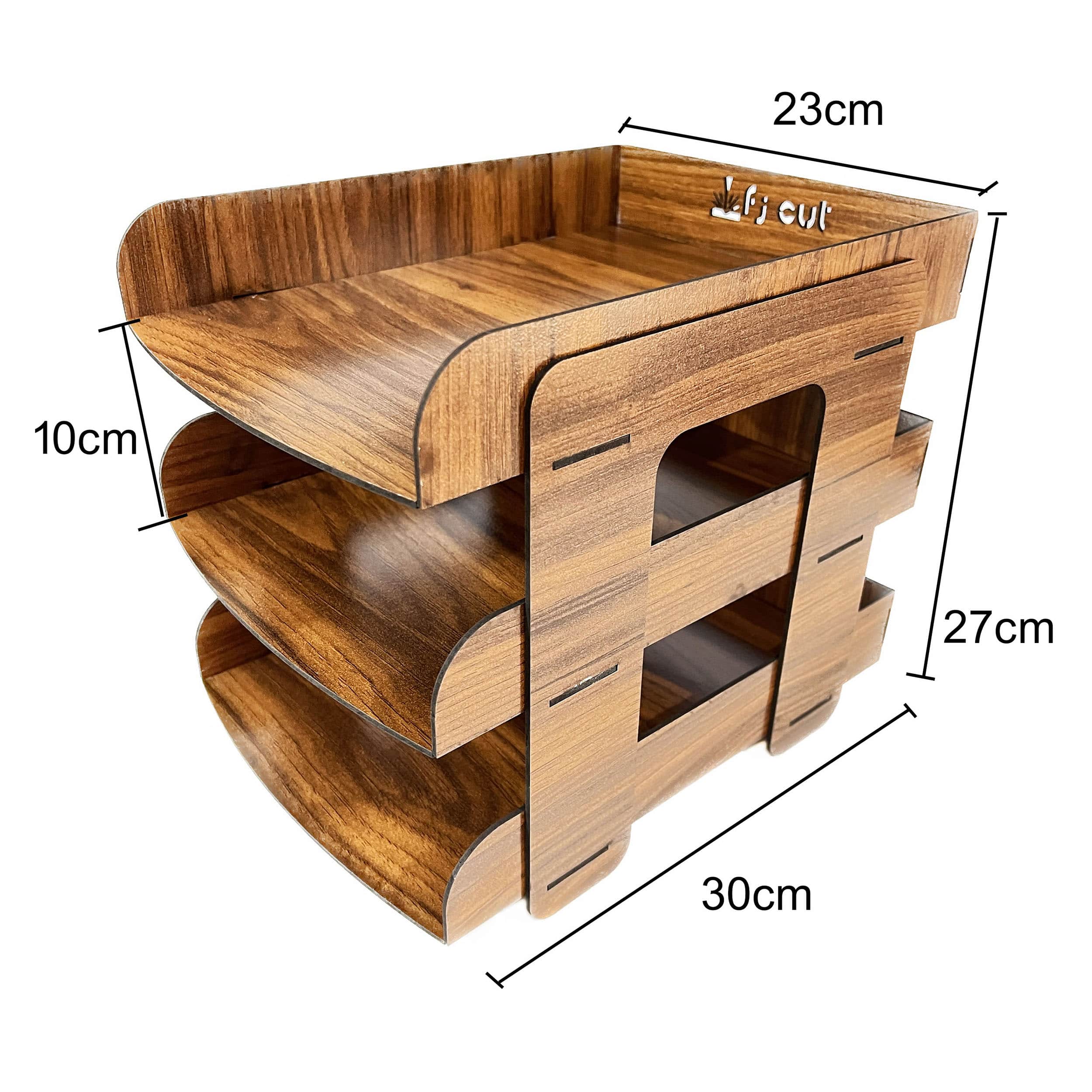 کازیه سه طبقه مدل ساده طرح چوب گردو - خرید بی واسطه از تولید کننده